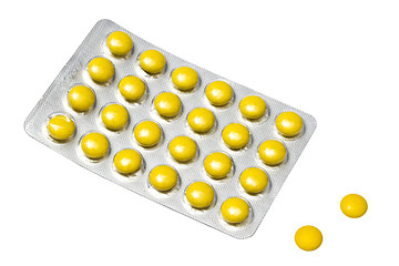 Image showing Yellow pills 