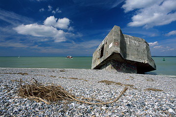 Image showing Bunker at Beach