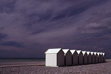 Image showing Beach-huts 1