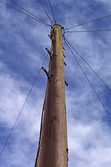 Image showing telegraph pole against the sky