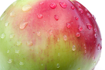 Image showing Apple with drops close up.