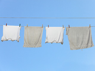 Image showing Underclothes drying