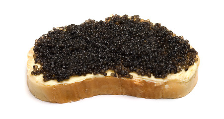 Image showing Bread with caviar.