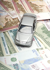 Image showing The car on denominations.