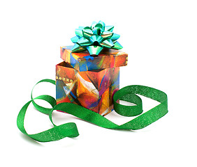 Image showing Fancy box and ribbon.