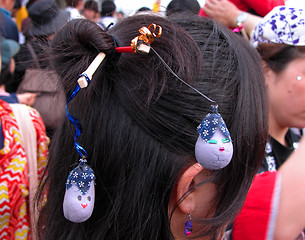 Image showing Japanese hair decoration