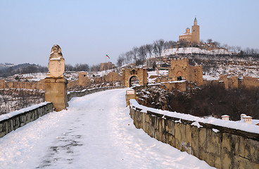 Image showing Tsarevets Sronghold in the Winter