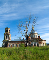 Image showing The destroyed church in Moscow suburbs