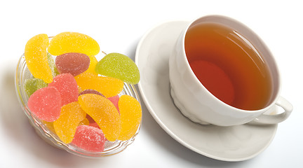 Image showing Multi-coloured fruit candy.