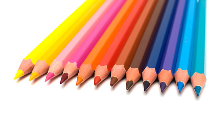 Image showing colour pencils