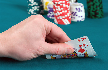 Image showing Table for poker.