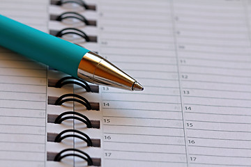 Image showing Pen on Calendar