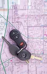 Image showing Map and Car Keys 1