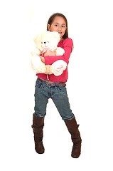 Image showing Girl with teddy bear.