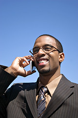 Image showing Business Man Talking On the Phone