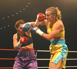 Image showing female boxing