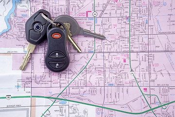 Image showing Map and Car Keys 2