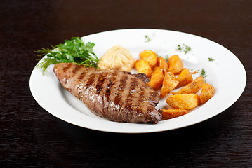 Image showing Juicy beef steak