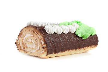 Image showing Chocolate Swiss roll