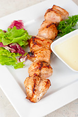 Image showing Grilled chicken kebab