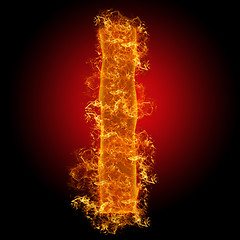Image showing Fire small letter L