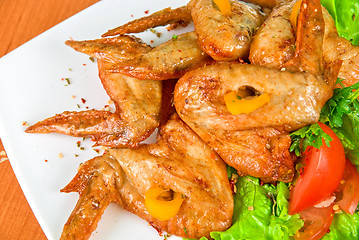 Image showing roasted chicken wings