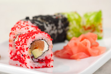 Image showing sushi rolls