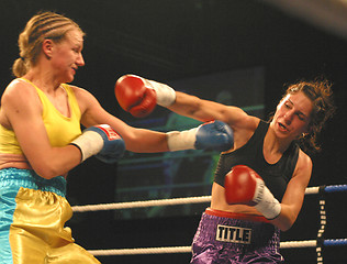 Image showing female boxing