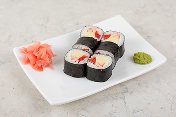 Image showing sushi rolls