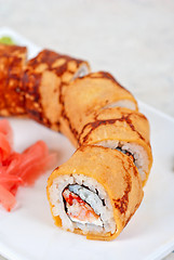 Image showing omelette sushi