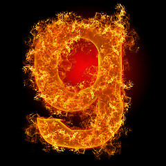 Image showing Fire small letter G