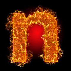 Image showing Fire small letter N