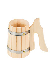 Image showing wooden handmade mug