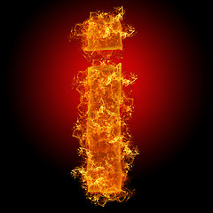 Image showing Fire small letter I