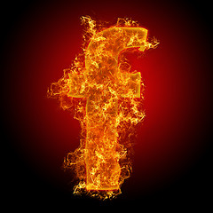 Image showing Fire small letter F