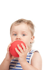 Image showing boy with a ball