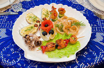 Image showing seafood set