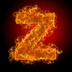 Image showing Fire small letter Z