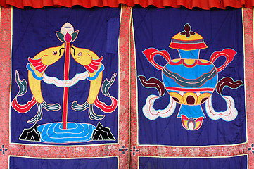 Image showing Tibetan curtain
