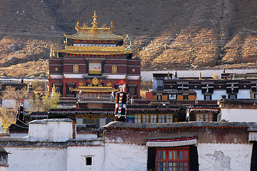 Image showing Landmarks of a Tibetan lamasery