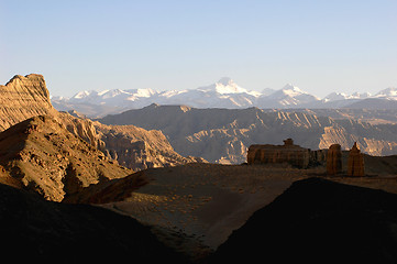 Image showing Landscape in the highlands of Tibet