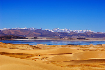 Image showing Landscape in the highlands of Tibet