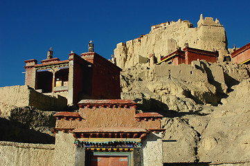 Image showing Ancient castle in Tibet