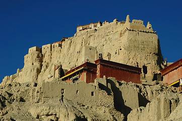 Image showing Ancient castle in Tibet