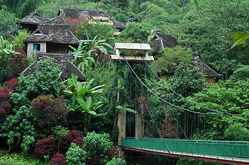 Image showing Tropical village in Yunnan China