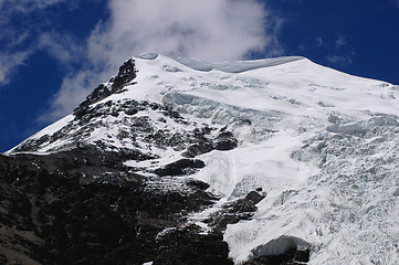 Image showing Glacier in snow mountains