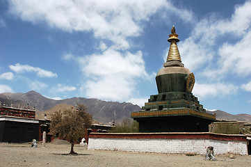 Image showing Lamasery in Tibet