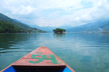 Image showing Boat in lake