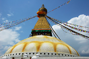 Image showing Buddhist stupa in Kathmandu Nepal