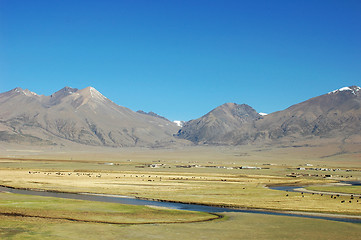 Image showing Landscape in Tibet